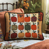 Taie d'oreiller matelassée - Citrouilles d'automne II
