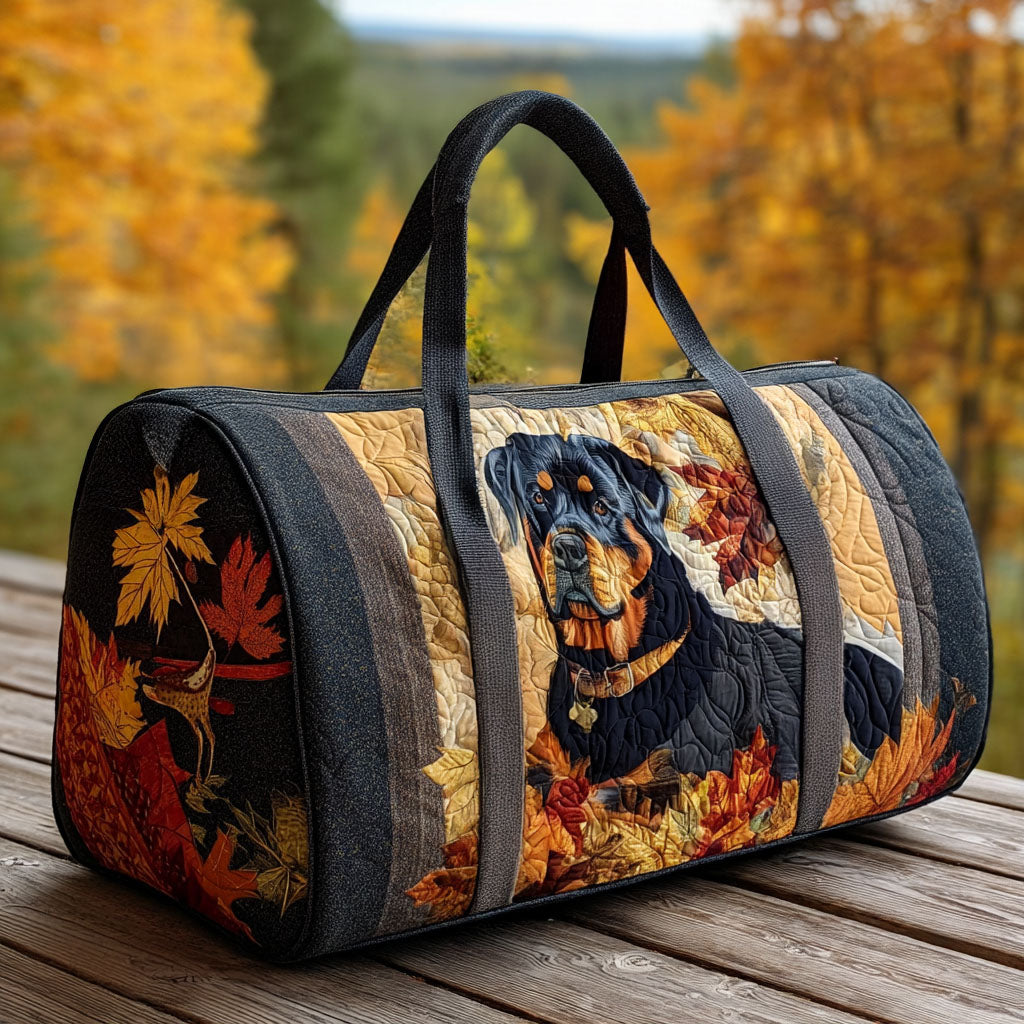 Sac de voyage matelassé - Rottweiler d'automne II