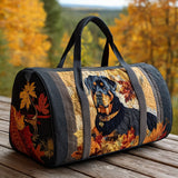 Sac de voyage matelassé - Rottweiler d'automne II