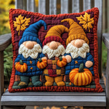 Housse de coussin matelassée - Petit gnome d'automne II
