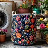 Panier à linge matelassé - Patchwork Bohème