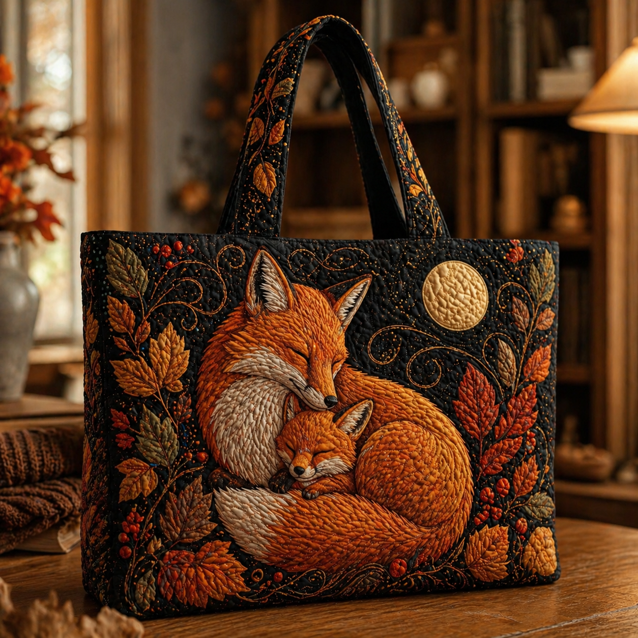 Sac Artisanal - Renarde et son petit