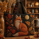 Sac Artisanal - Renard et chêne sous la lune