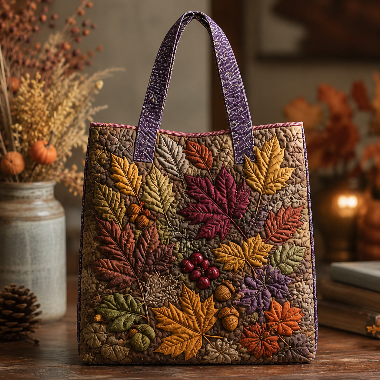 Sac Artisanal - Feuilles et baies