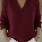 Élodie | Pull Ample avec Col en V