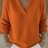 Élodie | Pull Ample avec Col en V