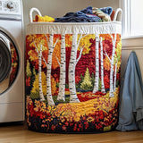 Panier à linge matelassé - Forêt d'automne III