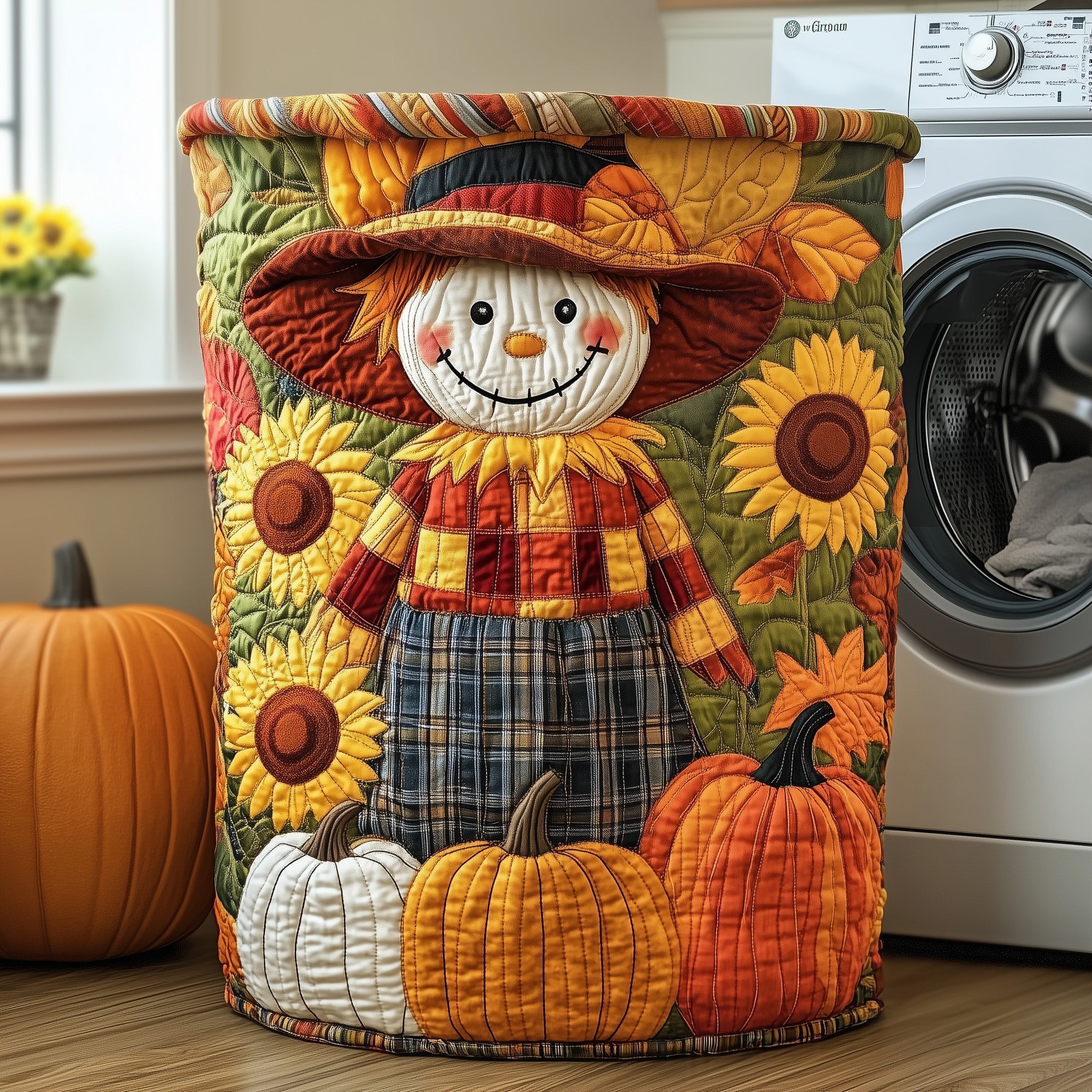Panier à linge matelassé - Esprit d'automne II