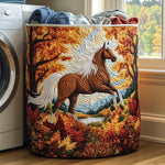 Panier à linge matelassé - Cheval au galop