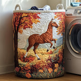 Panier à linge matelassé - Cheval au galop II