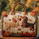 Sac de voyage matelassé - Teckel d'automne II