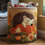 Panier à linge matelassé - Hérisson d'automne