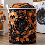 Panier à linge matelassé - Chats d'automne II