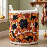 Panier à linge matelassé - Chats d'automne III