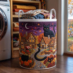 Panier à linge matelassé - Chats d'automne V