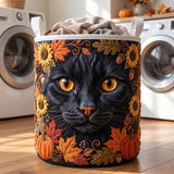 Panier à linge matelassé - Chats d'automne VII