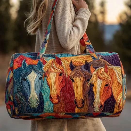 Sac de voyage matelassé Cheval – Manon Deauville