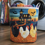 Panier à linge matelassé - Poule fantaisie