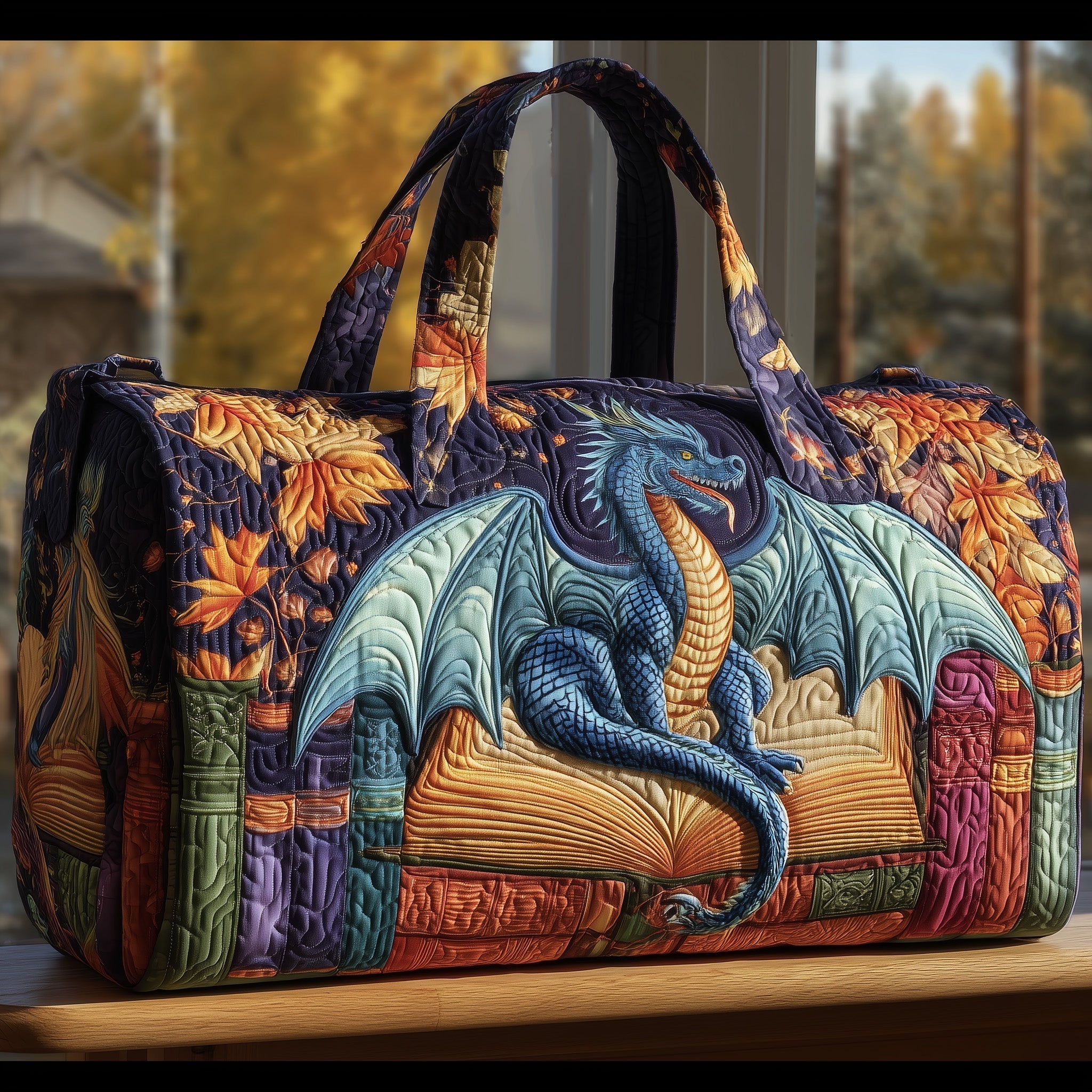 Sac de voyage matelassé - Dragon d'automne