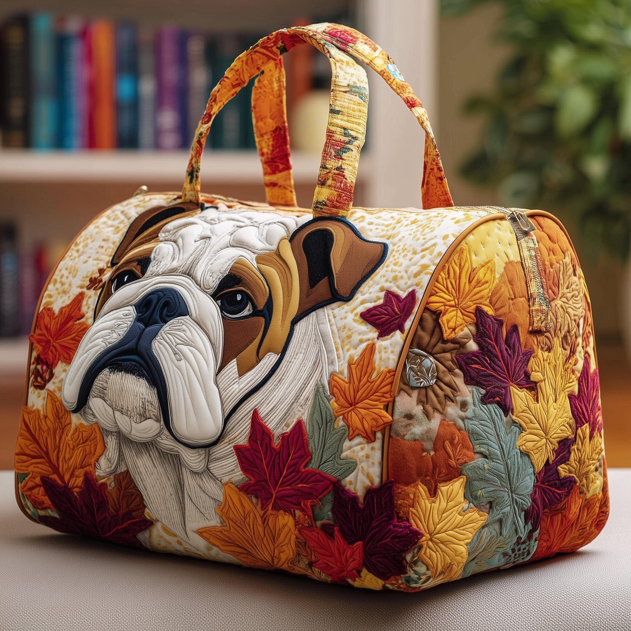 Sac de voyage matelassé - Bouledogue d'automne