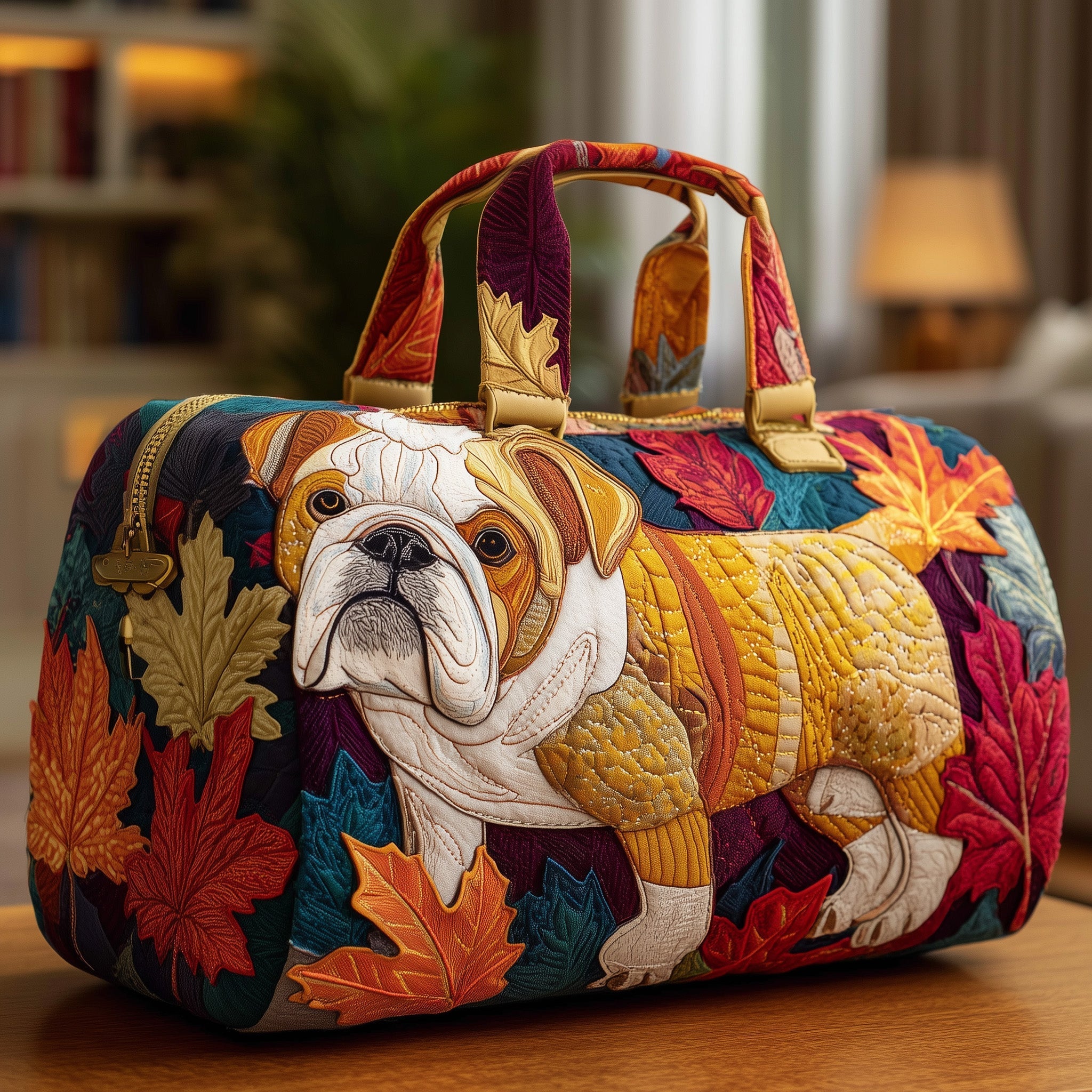 Sac de voyage matelassé - Bouledogue d'automne II