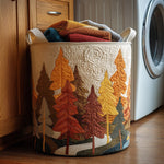 Panier à linge matelassé - Arbre d'automne II