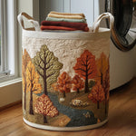 Panier à linge matelassé - Arbre d'automne III