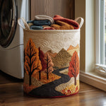 Panier à linge matelassé - Arbre d'automne V