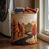 Panier à linge matelassé - Arbre d'automne V