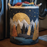 Panier à linge matelassé - Forêt étoilée