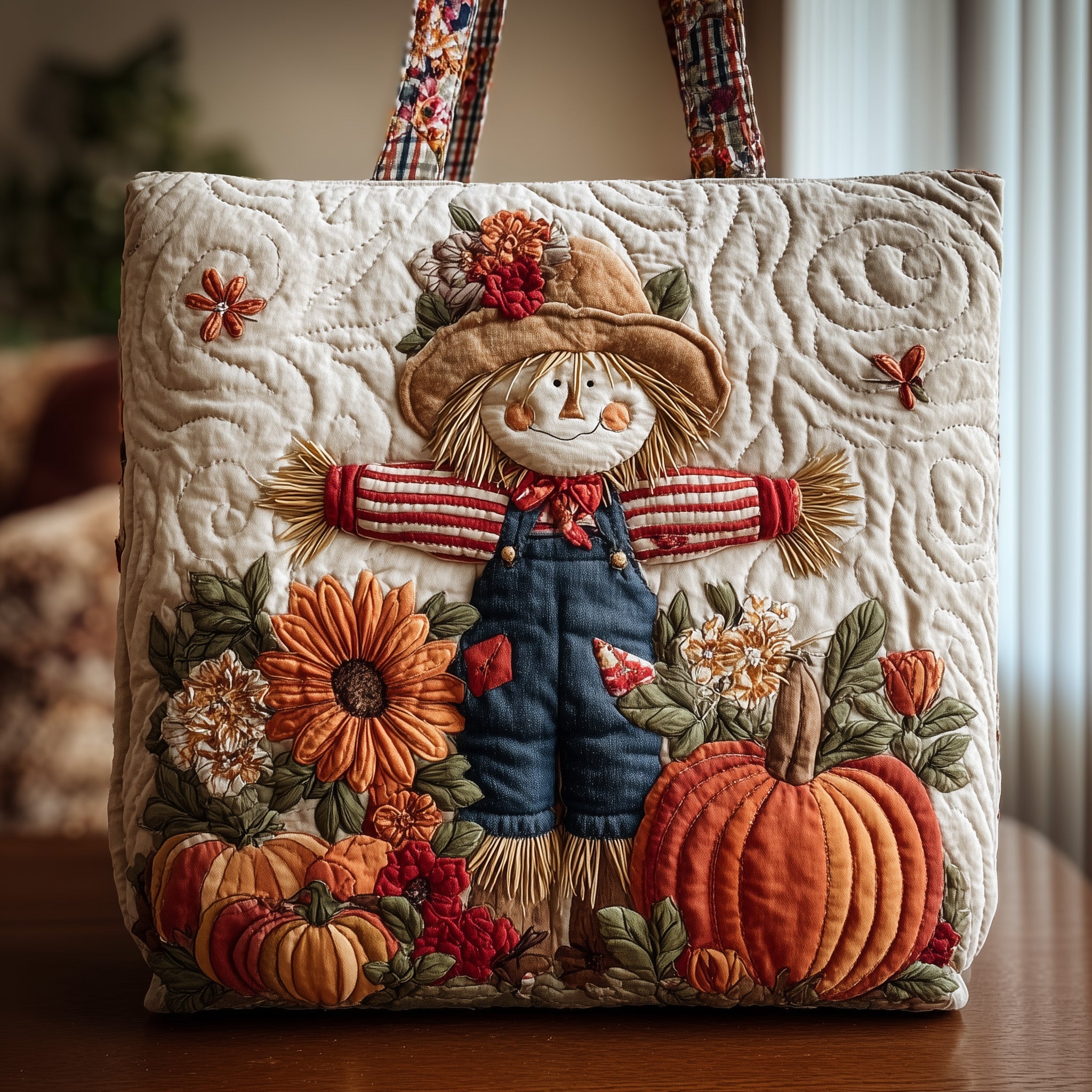 Sac Artisanal - Épouvantail d'automne