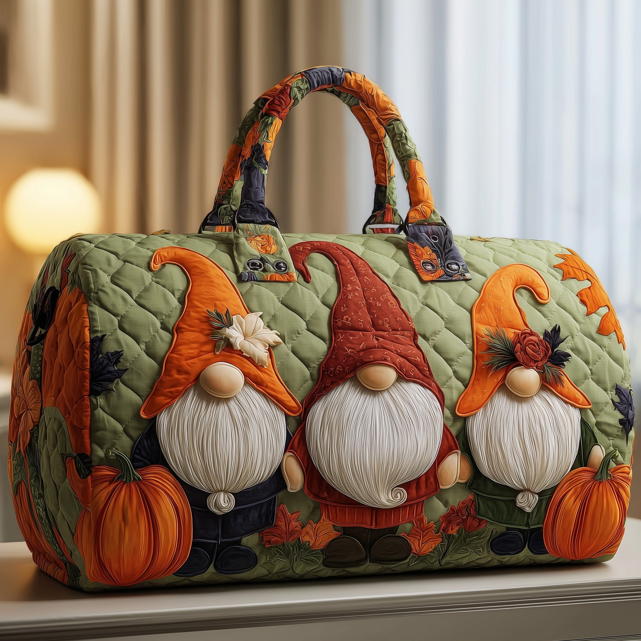 Sac de voyage matelassé - Gnome d'automne