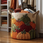 Panier à linge matelassé - Citrouille d'automne II
