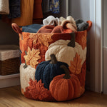 Panier à linge matelassé - Citrouille d'automne III