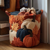 Panier à linge matelassé - Citrouille d'automne III