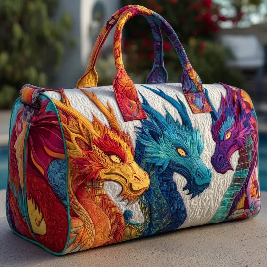Sac de voyage matelassé Dragon – Manon Deauville
