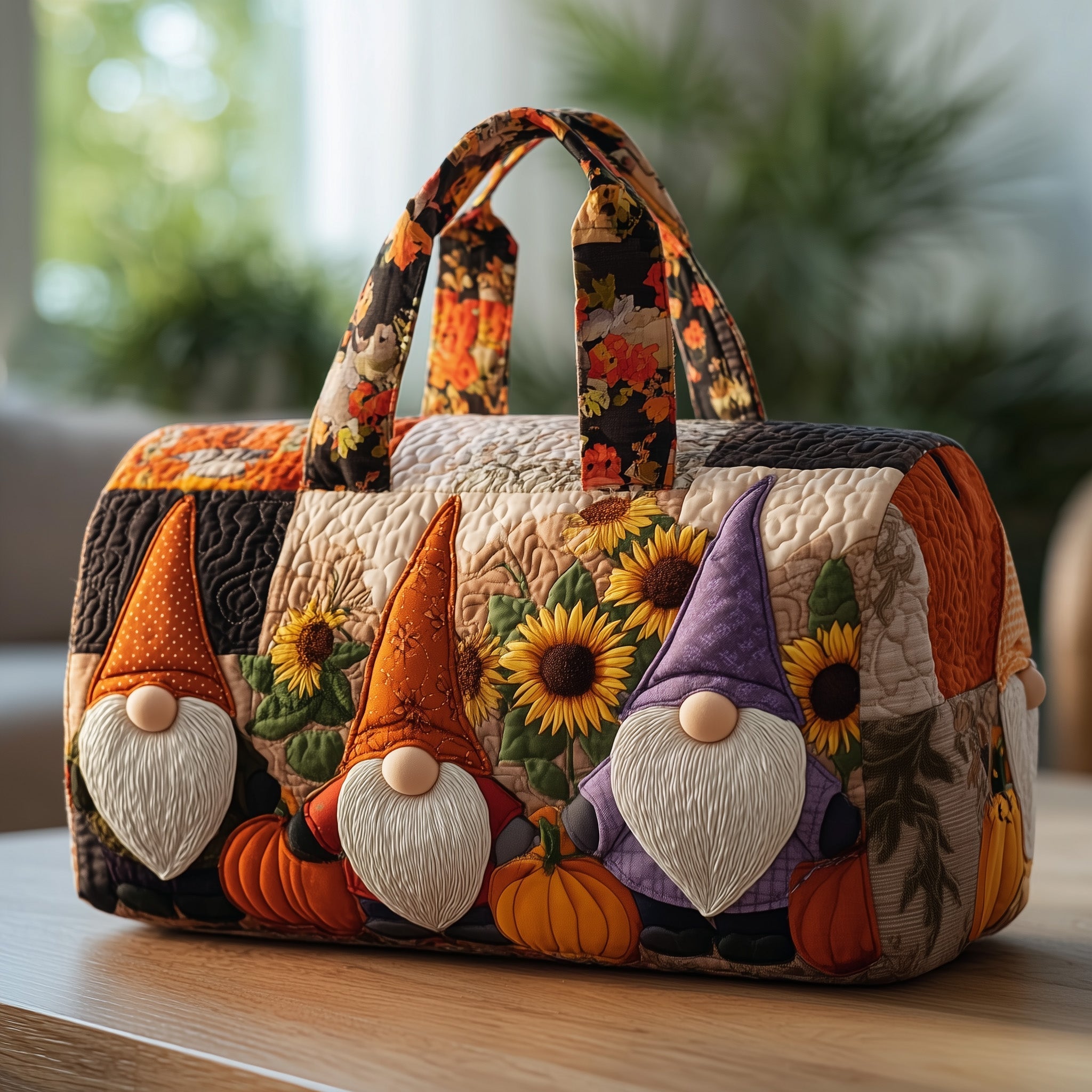 Sac de voyage matelassé - Gnome d'automne II