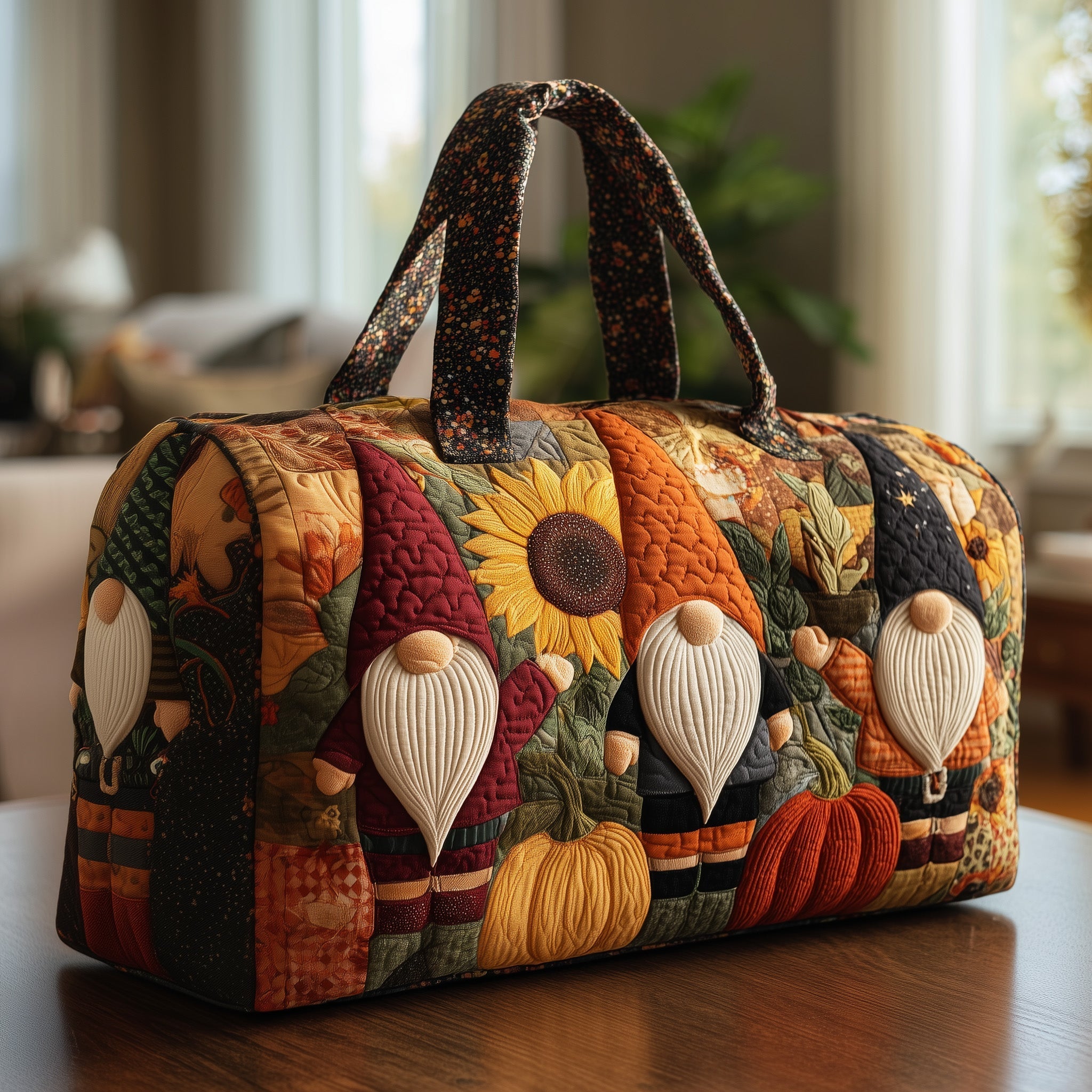 Sac de voyage matelassé - Gnome d'automne III