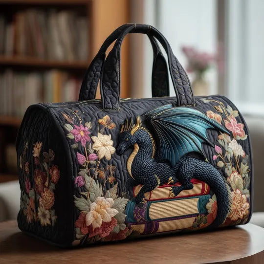 Sac de voyage matelassé Dragon littéraire – Manon Deauville