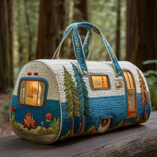 Sac de voyage matelassé Caravane de camping – Manon Deauville