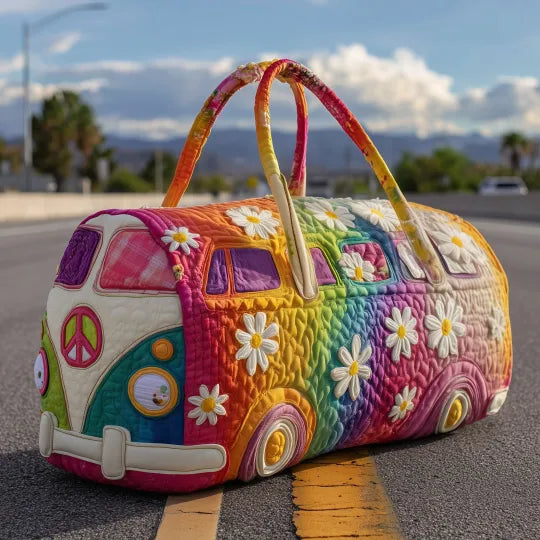Sac de voyage matelassé Voyage hippie – Manon Deauville