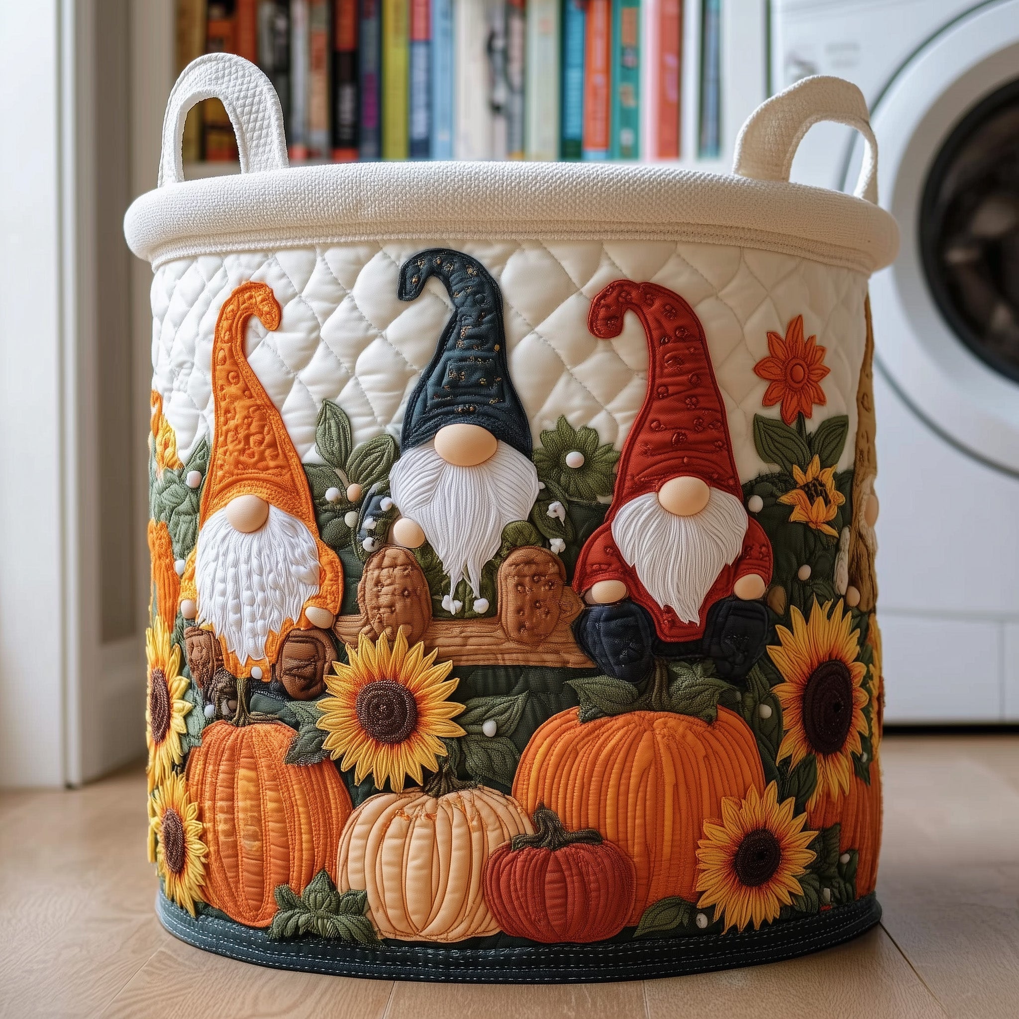 Panier à linge matelassé - Fantaisie d'automne