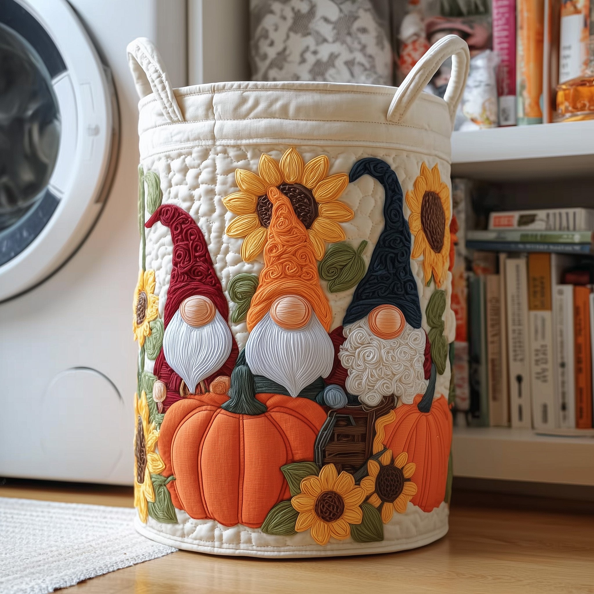 Panier à linge matelassé - Fantaisie d'automne V