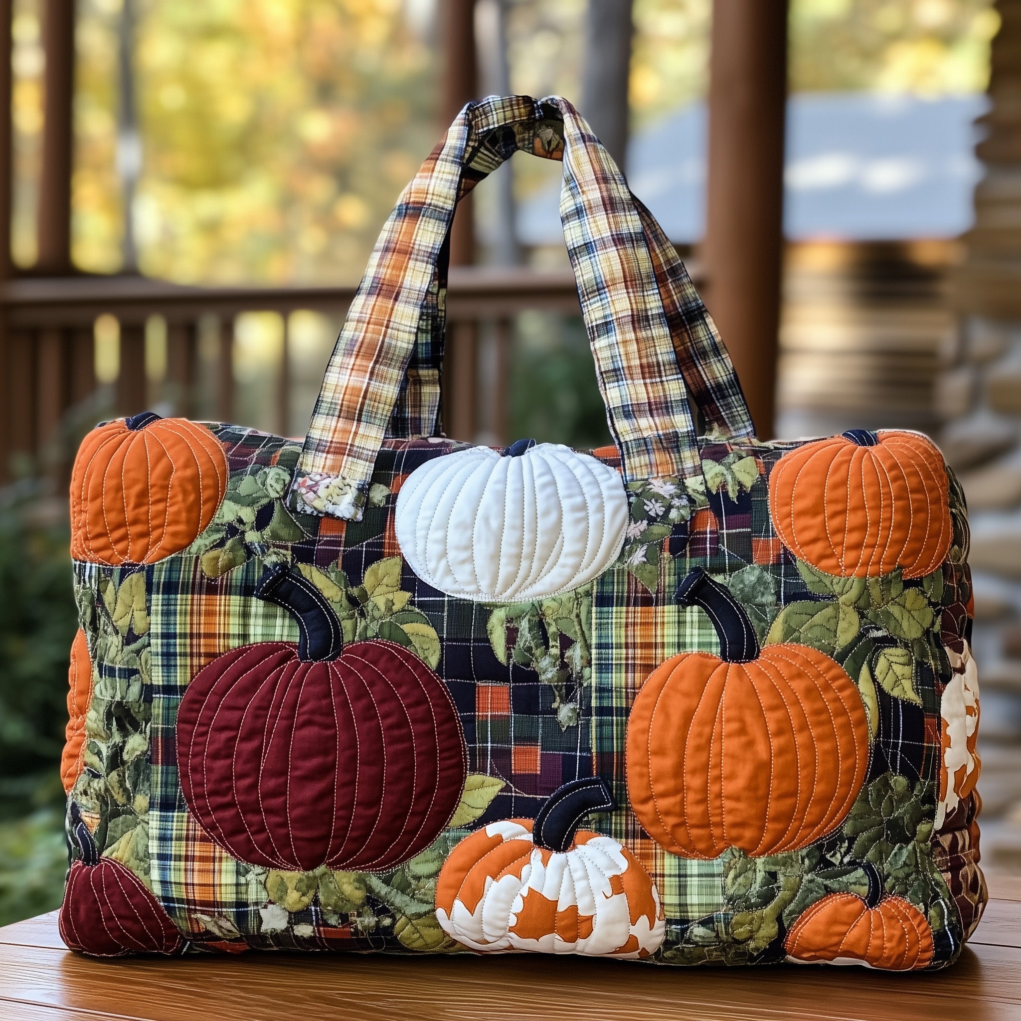 Sac de voyage matelassé - Automne rustique VI