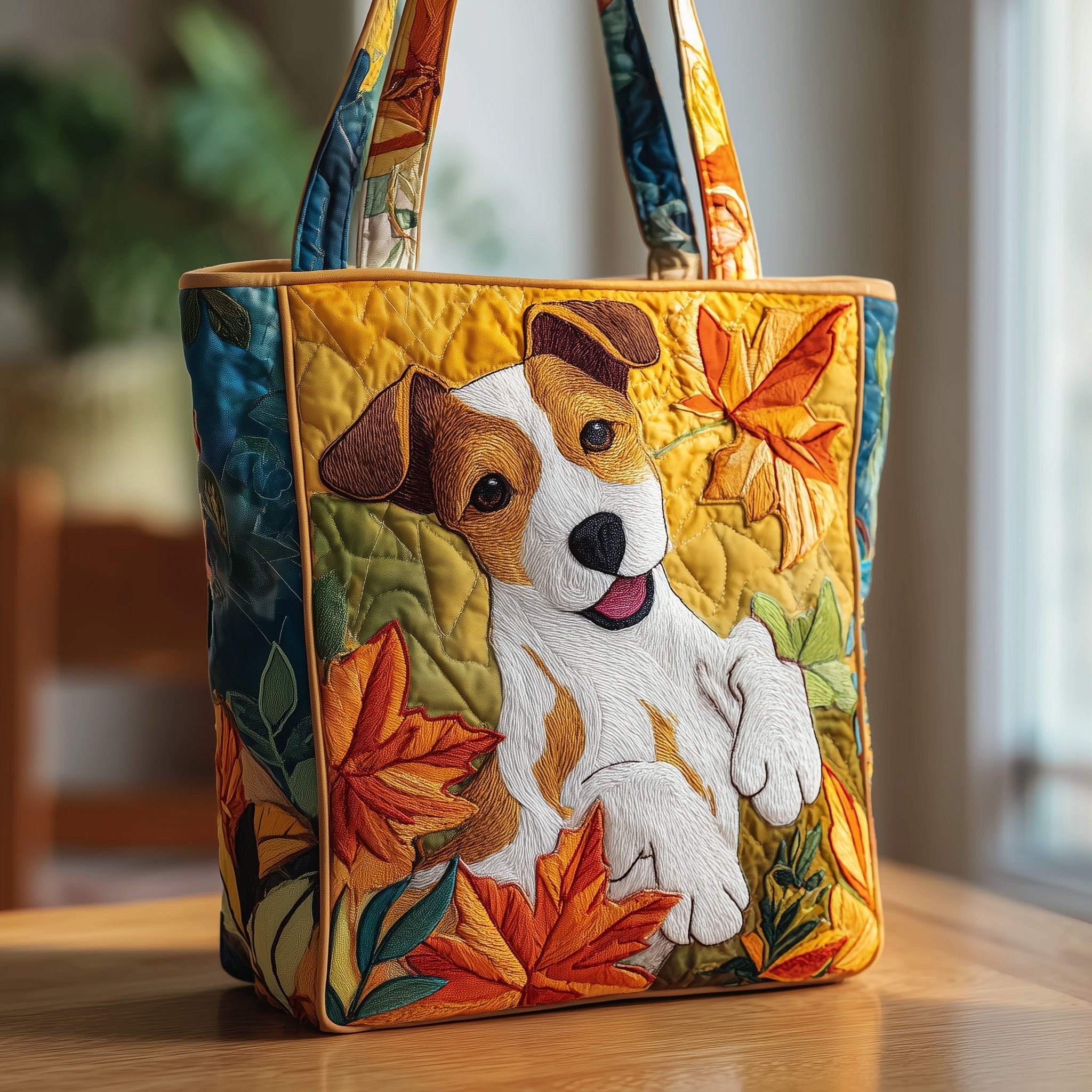 Sac Artisanal - Jack russell d'automne