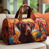 Sac de voyage matelassé - Labrador d'automne