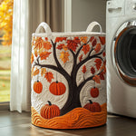Panier à linge matelassé - Citrouille d'automne V