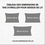 Housse de Coussin Matelassée - Vagues de l'Océan