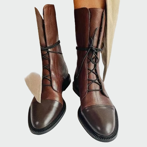 Brunhild | Bottes en Cuir Orthopédiques