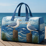 Sac de voyage matelassé Mouettes du port – Manon Deauville